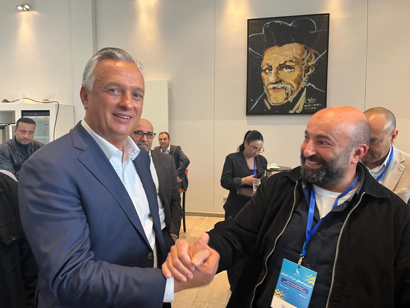 Mohamed Hartit mit Karim Zidane, Minister für Investitionen